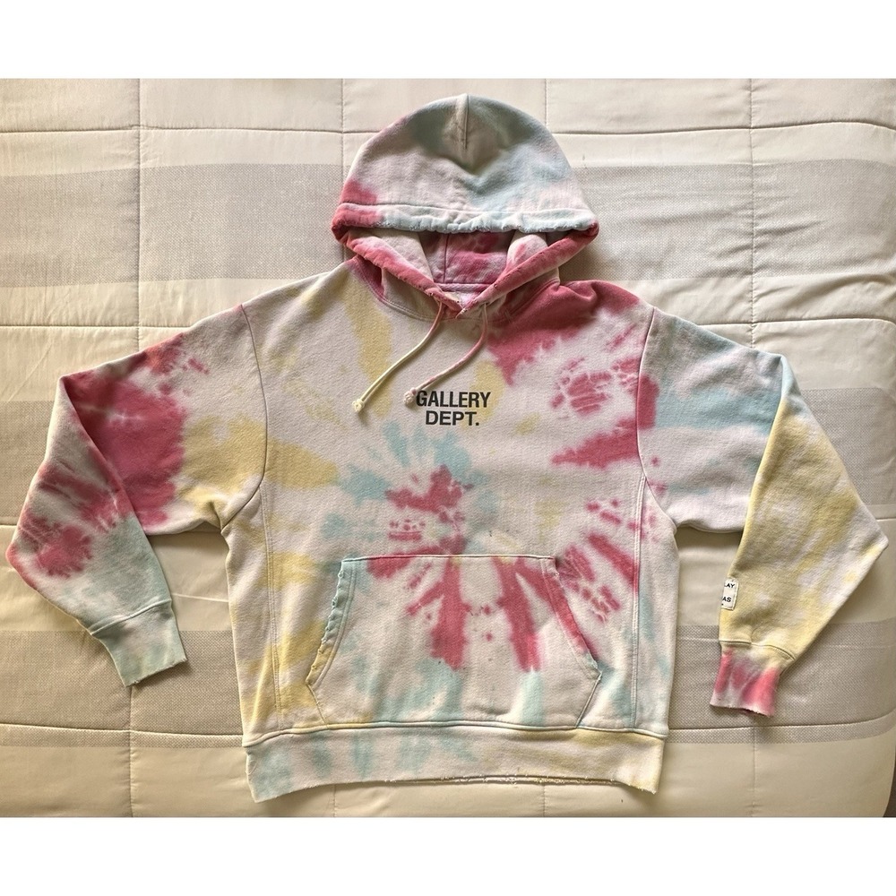 Gallery Dept. Josué Thomas Marina Tie Dye Distressed‎ Hoodie Men's L Made In USA
